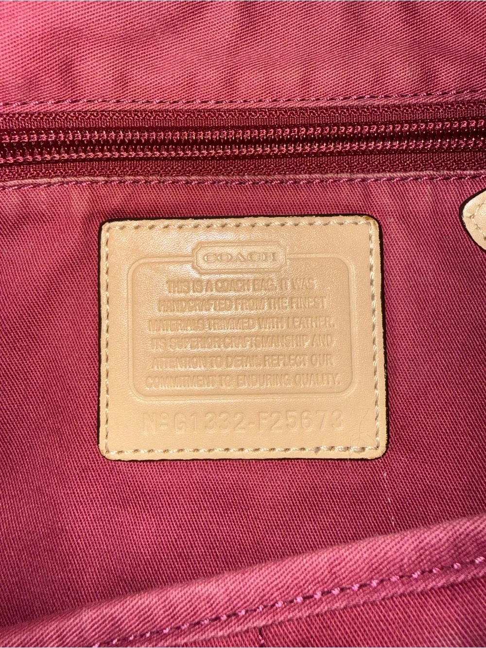 Coach tote deep
